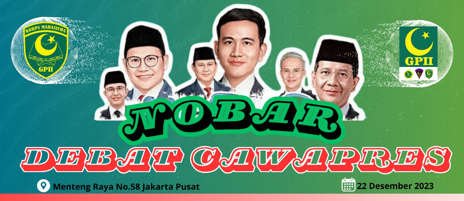 Nobar Debat Cawapres. KOPMA GPII Suguhkan Percakapan Seru Edukatif Antar Pendukung